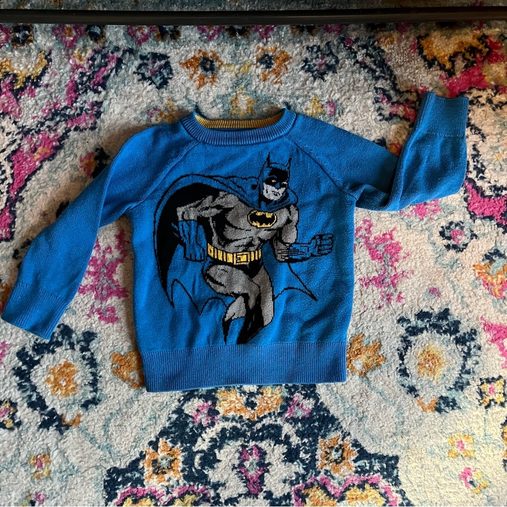 Baby Gap + Junk Food Batman Sweater size 2T